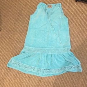 Juicy couture turquoise terry cloth dress